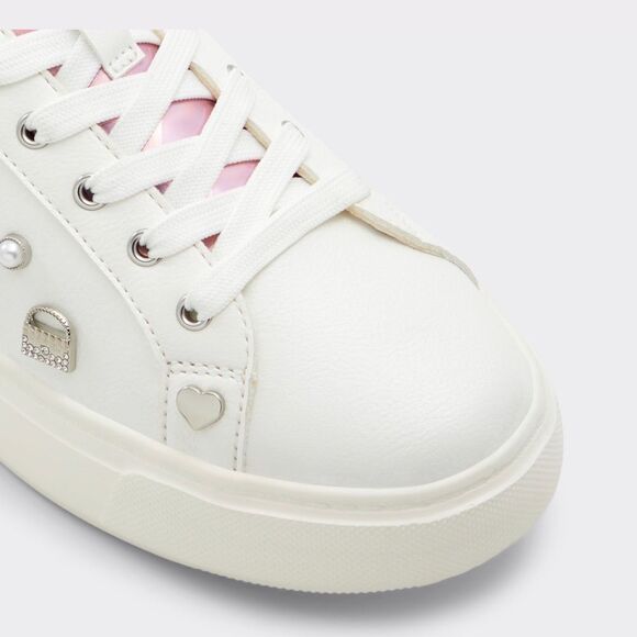 NIB Limited Edition Barbie x Aldo White Sneakers Sz 8.5 - Picture 5 of 9